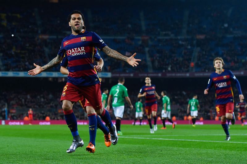 Dani Alves was a colossus for Barcelona.